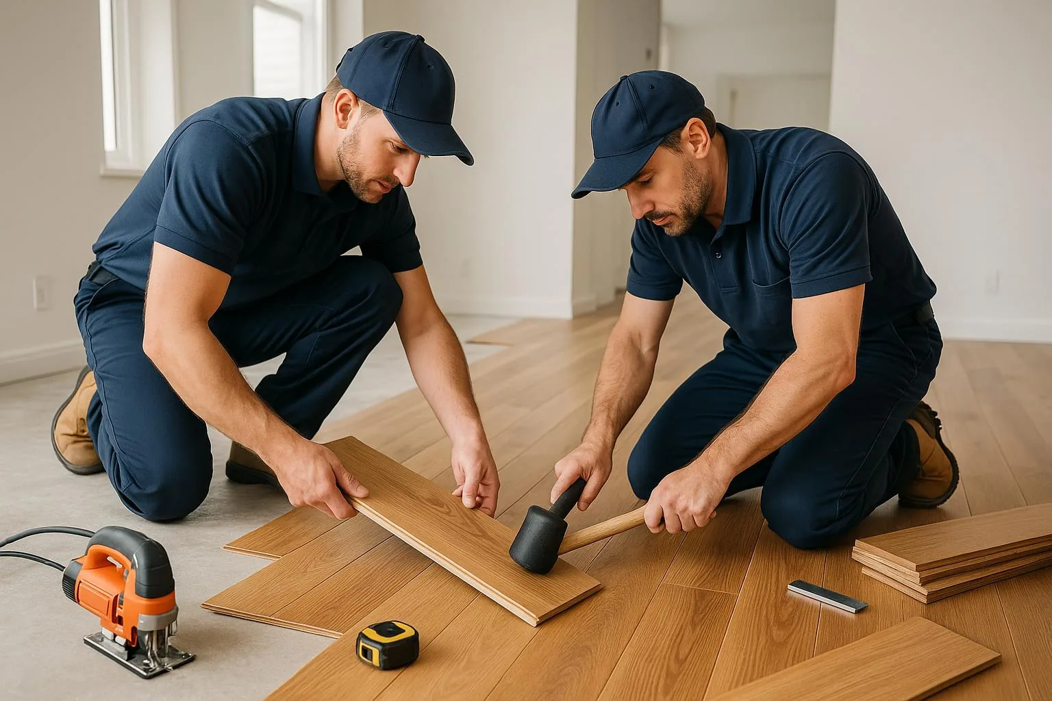 Flooring contractor insurance claims partnership