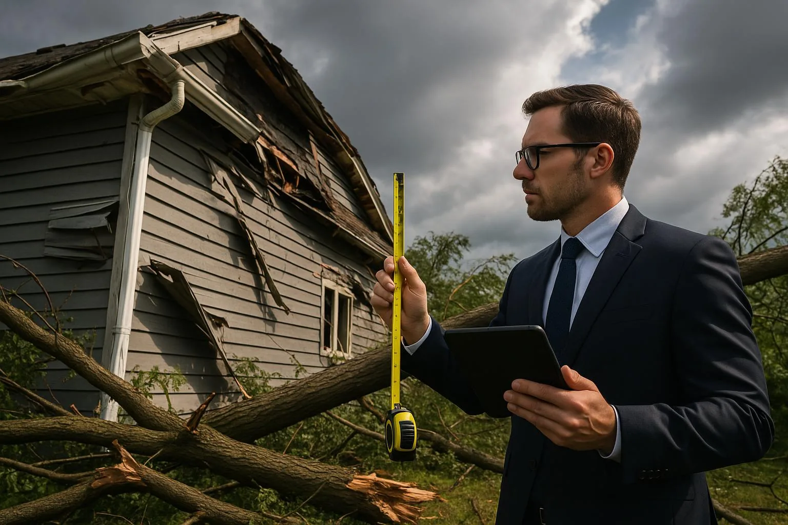 Property damage in Freeport, Texas